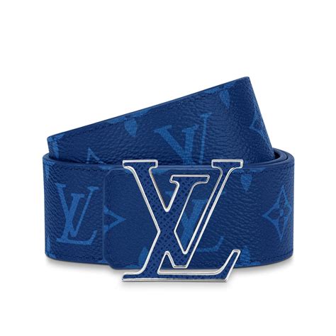 louis vuitton blue belt.